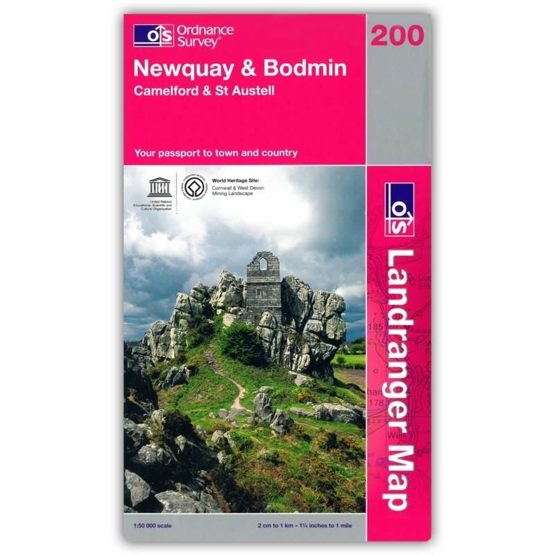 MAP,O/S Newquay & Bodmin (with Download)
